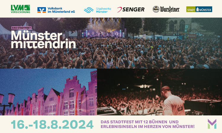 Stadtfest Münster Mittendrin 2024 Homepage official Web App